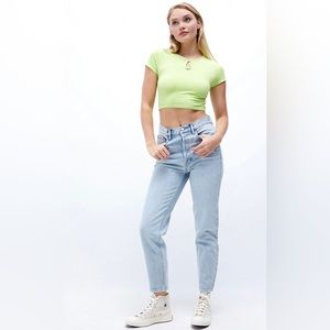 PacSun Light Blue Ultra High Waisted Slim Fit Jeans
